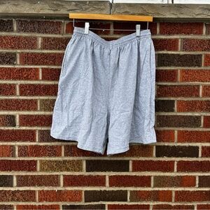 Jerzees Marled Gray Drawstring Lounge Athletic Shorts